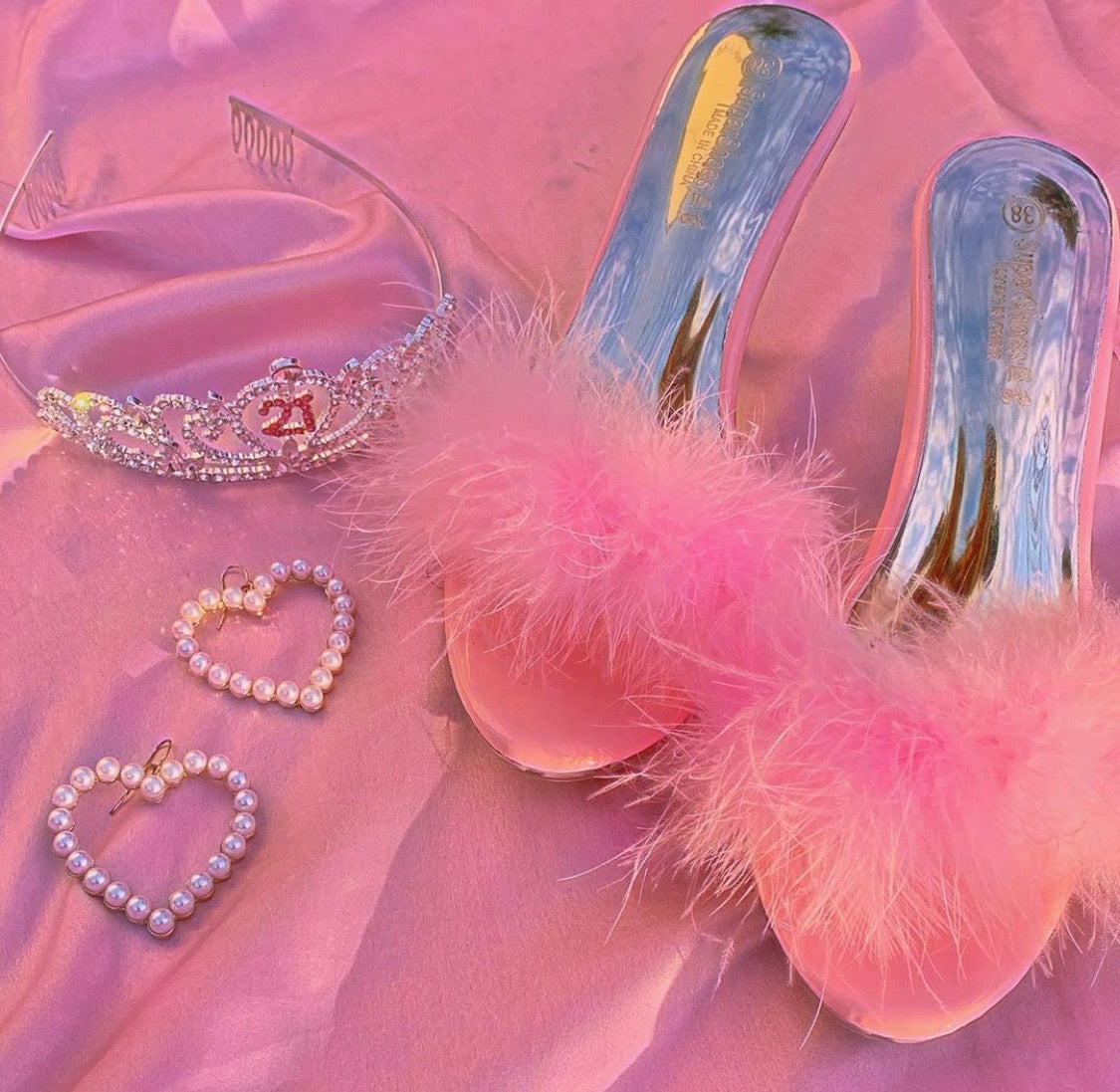 Princess Heel Slippers (3 Colors)